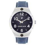 Fastrack Analog Black Dial Denim Strap Men's Watch| 3191SL01