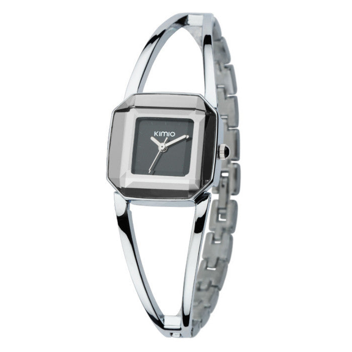 KIMIO Hollow Silver Square Dial Ladies Watch | K463L-S02