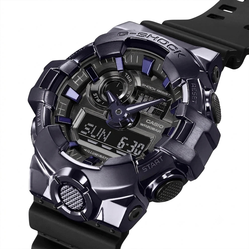 Casio G-Shock Purple Metal Dial Men's Watch  GM-700P-6ADR