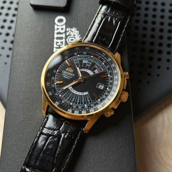 Orient Multi-Year Calendar Black Dial Automatic Men's Watch| CEU07009B