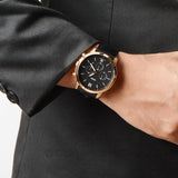Fossil Neutra Chronograph Black Leather Men's Watch| FS5381