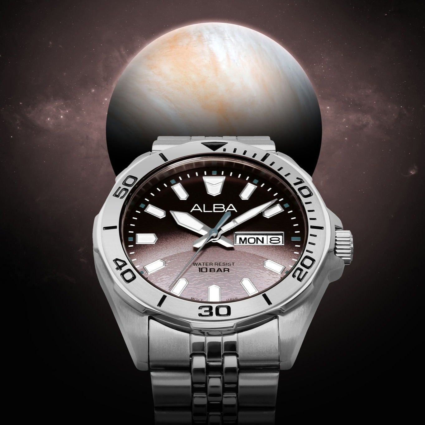 ALBA Sportive Purple Gradation Dial Men's Watch | AV3577X