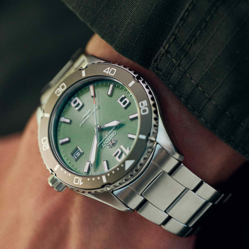 Orient Sport Solar Green Dial Men's Watch | RA-WJ0001E10B