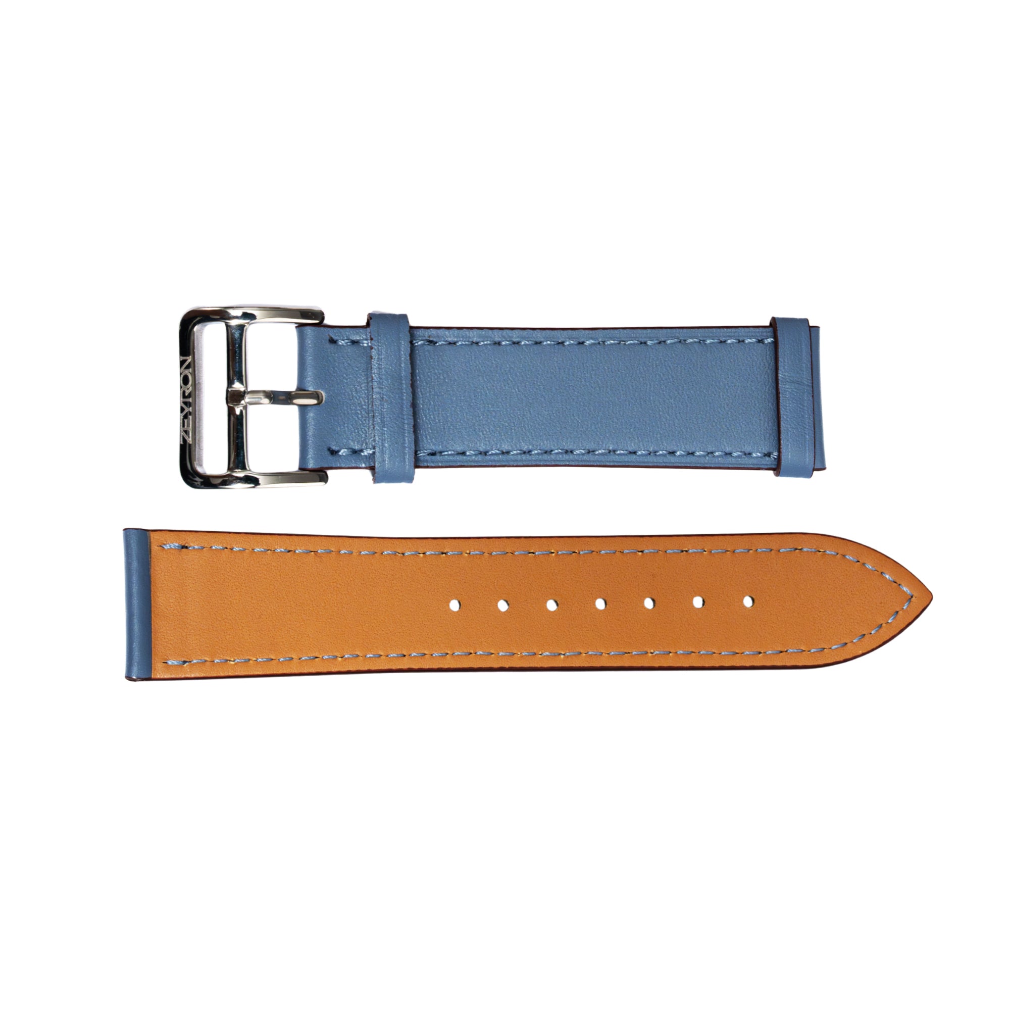 Zeyron Denim Blue Genuine Leather Strap