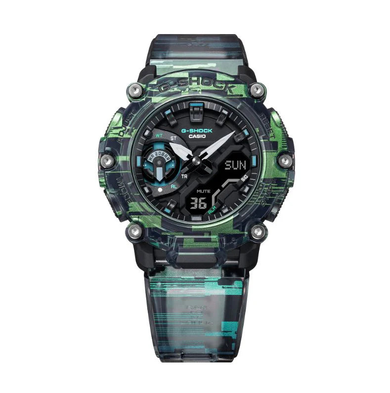 Casio G-Shock ANALOG-DIGITAL Green Men's Watch| GA-2200NN-1ADR