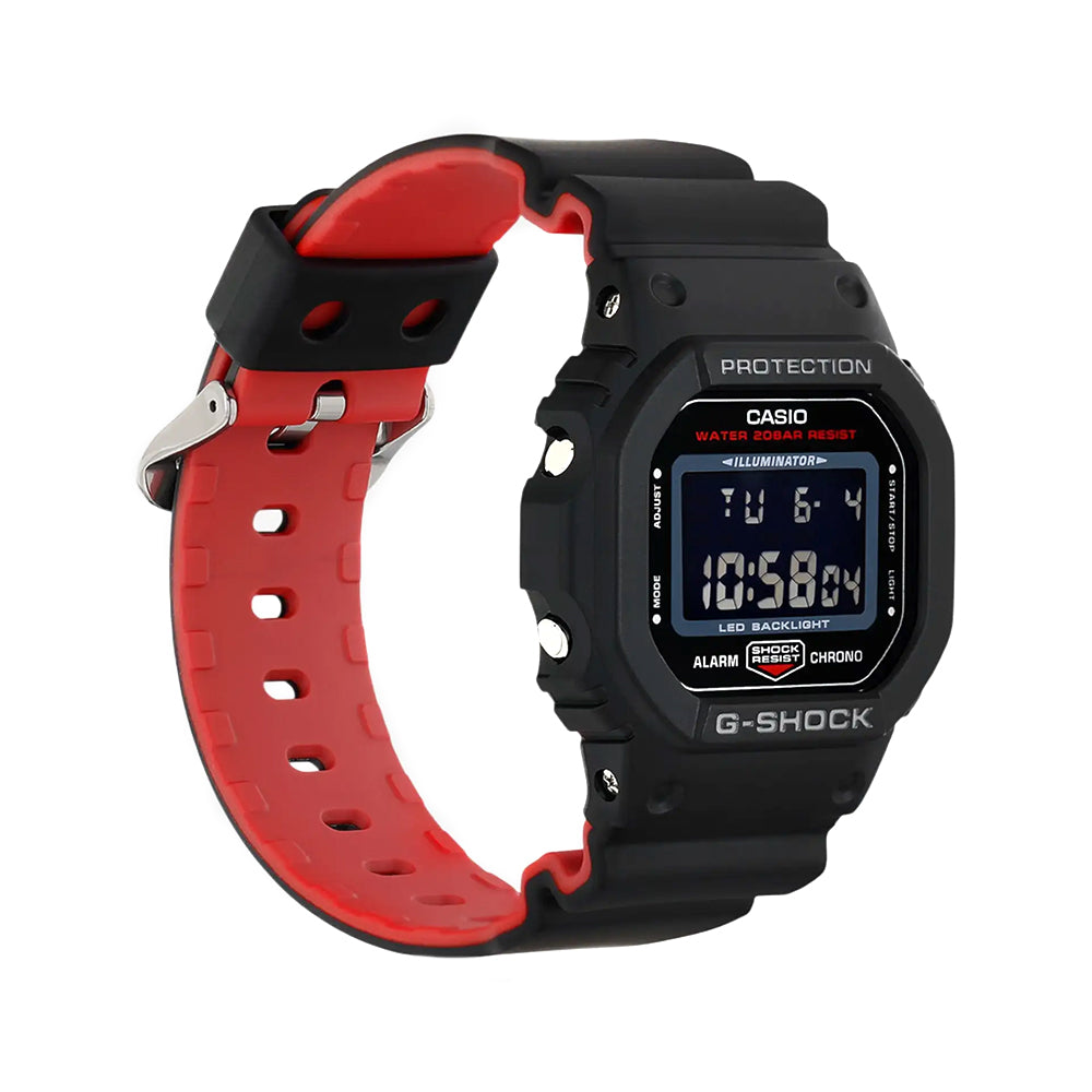 Casio G-Shock Digital Black Strap Sports Watch DW-5600UHR-1DR