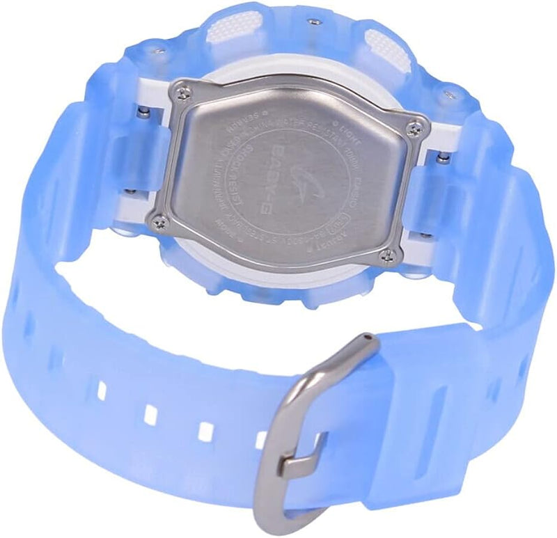 Casio Baby-G Transparent Blue Resin Strap Ladies Watch BA-130CV-2A