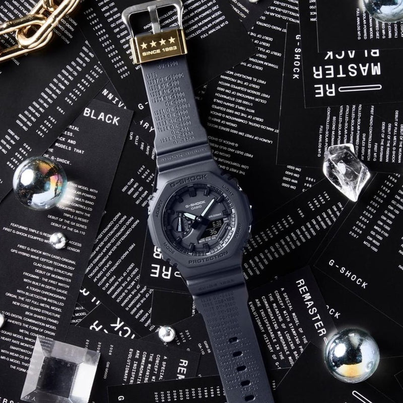 Casio G-Shock 40th Anniversary Remastered Black Watch| GA-2140RE-1ADR