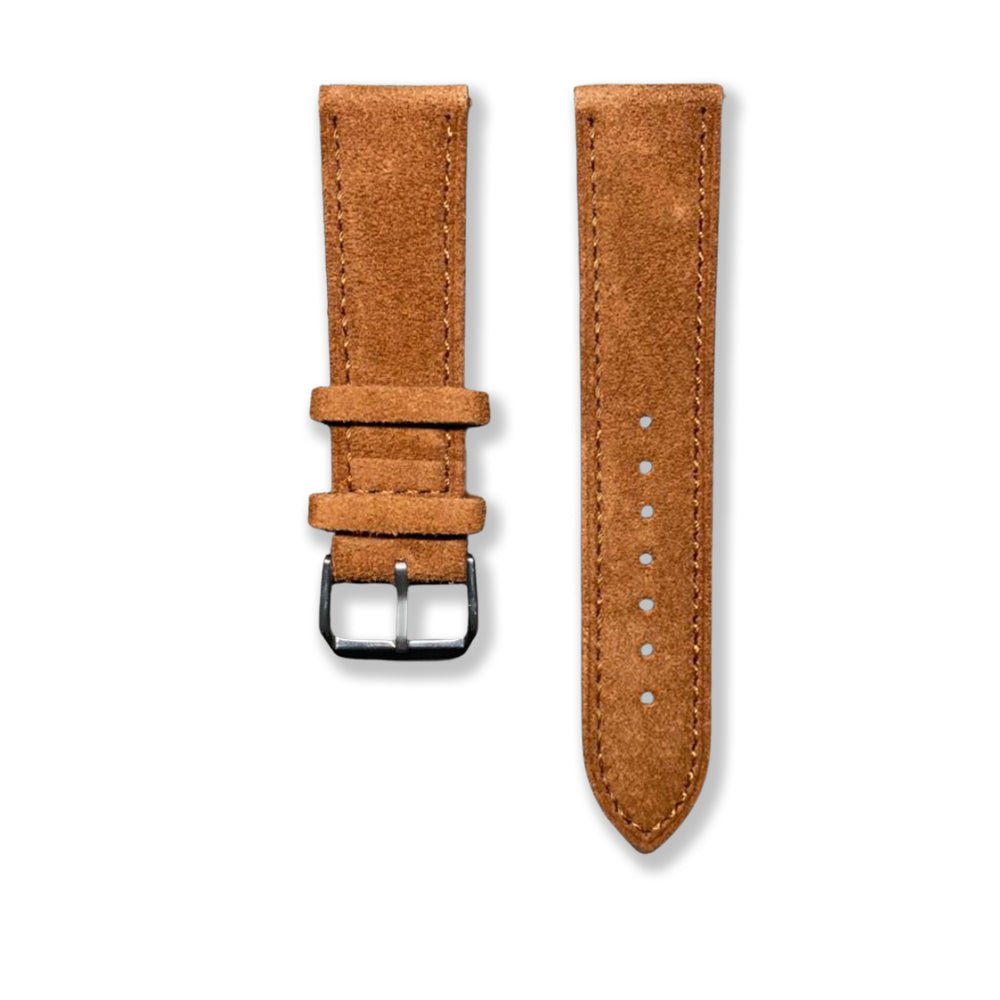 Cavern Suede Brown 22mm Leather Strap