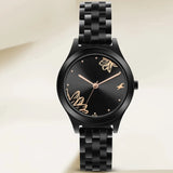 Fastrack Aura Black Dial Ladies Watch| 6268NM02