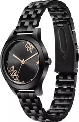 Fastrack Aura Black Dial Ladies Watch| 6268NM02