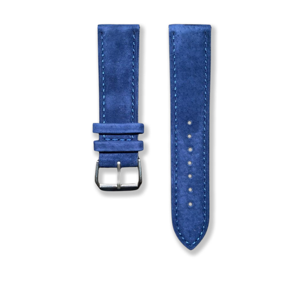 Cavern Suede Blue 22mm Leather Strap