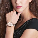 Michael Kors 3 Hand Rose-Gold Stainless Steel Women's Watch| MK3853