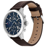 TOMMY HILFIGER DARK BROWN LEATHER QUARTZ MEN'S WATCH| TH1710476