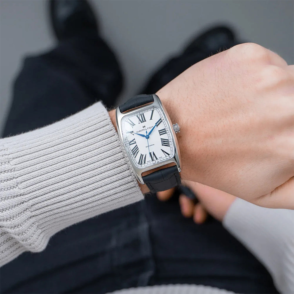 Hamilton Boulton Mechanical White Dial Men's Watch | H13519711