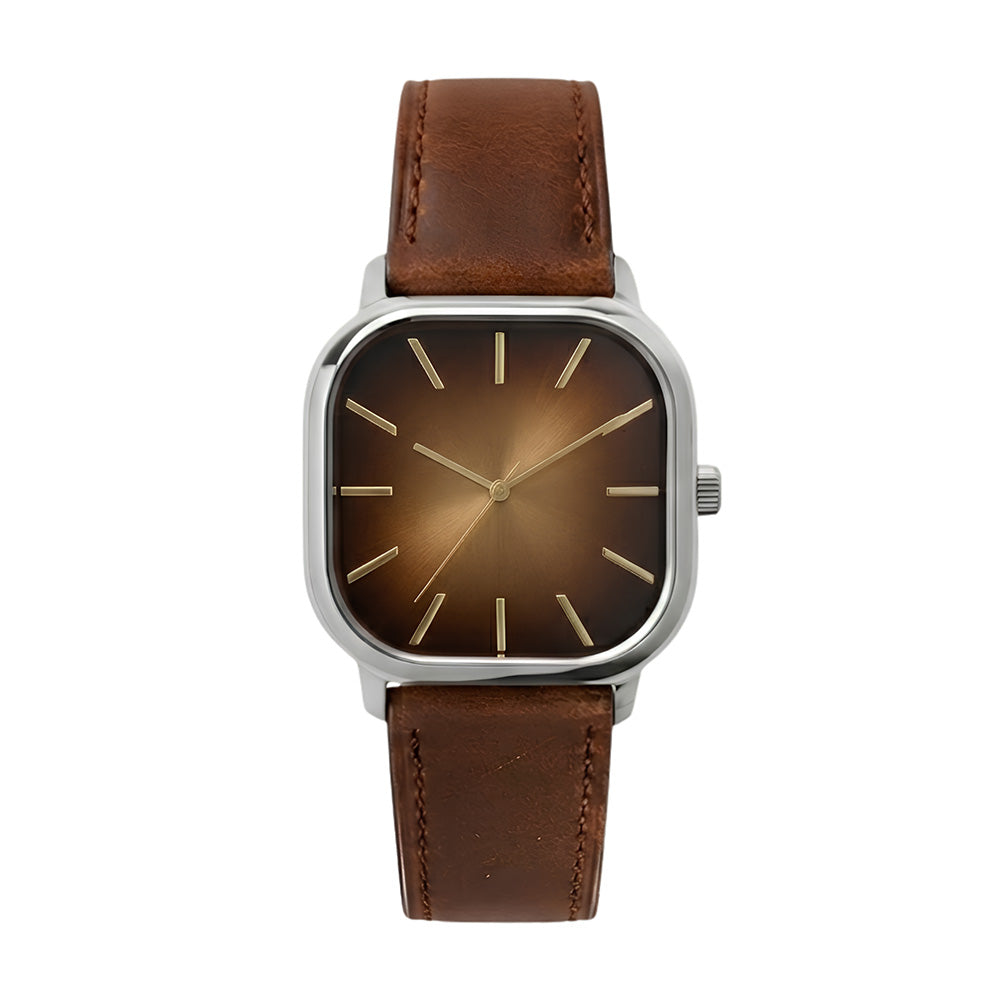 Leather Strap Plain Dark Brown | 20MM