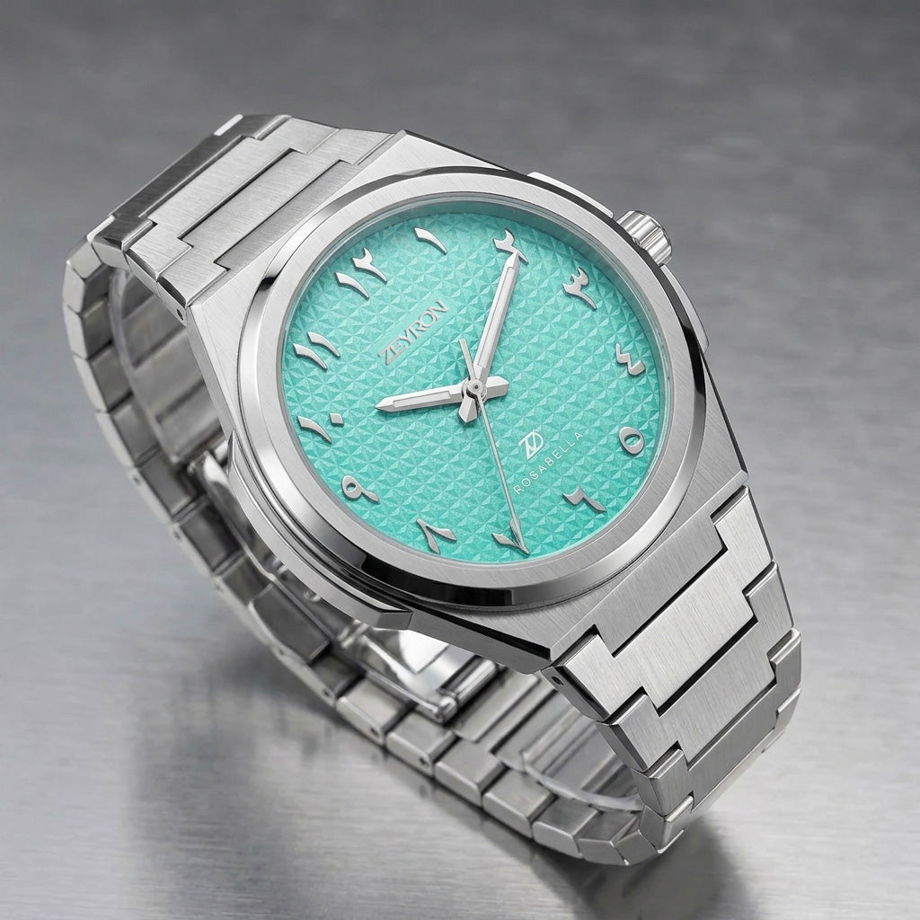 Zeyron Rosabella Eastern Numeral Aqua Soft  | ZR 2563