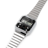 Casio "Illuminator" Vintage Digital Silver Chain Men's Watch| A100WE-1ADF