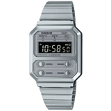 Casio Vintage Digital Unisex Stainless Steel Watch| A100WE-7BDF