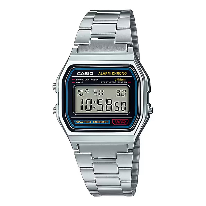 Casio Digital Vintage Classic Black Dial Men's Watch | A158WA-1DF