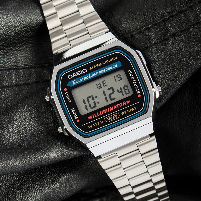 Casio Vintage Digital Stainless Steel Watch A168WA-1WDF