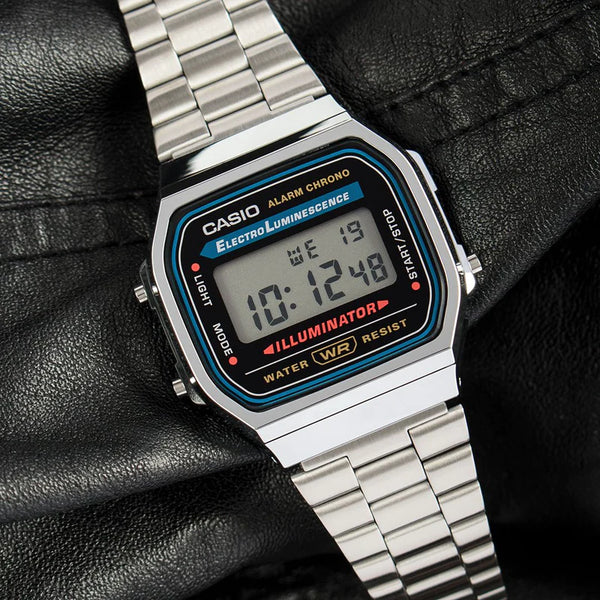 Casio Vintage Digital Stainless Steel Watch | A168WA-1WDF