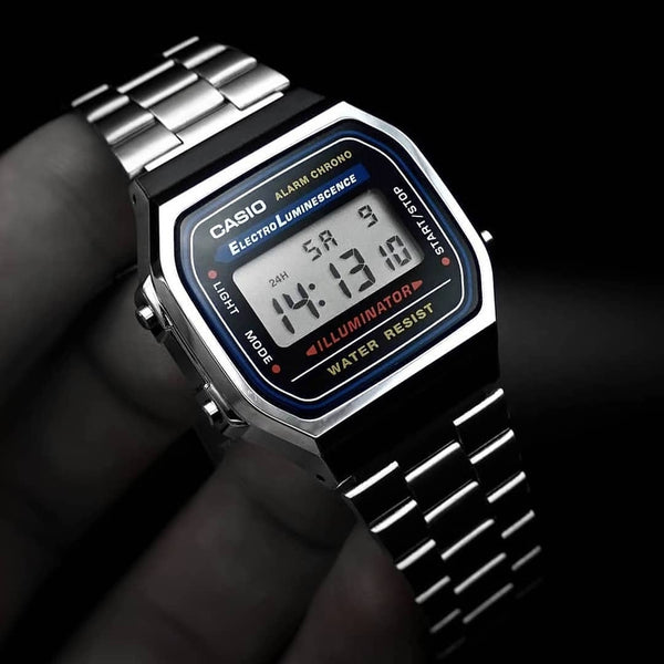 Casio Vintage Digital Stainless Steel Watch | A168WA-1WDF