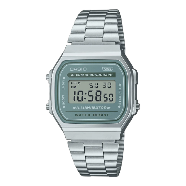 Casio Vintage Grey Digital Stainless Steel Men's Watch| A168WA-3AYDF