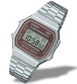 Casio Vintage Brown Dial Digital Stainless Steel Watch | A168WA-5AYDF