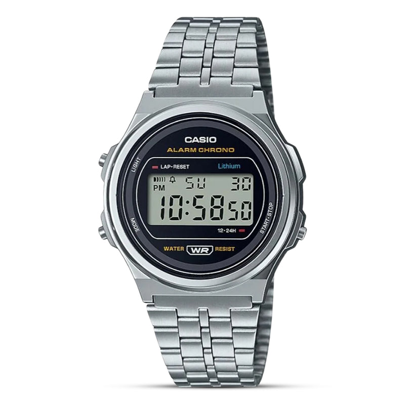 Casio Vintage Digital Black Dial Unisex Watch | A171WE-1ADF