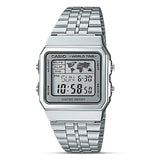 Casio Vintage World Time Grey Dial Unisex Watch | A500WA-7DF