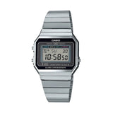 CASIO RETRO DIGITAL STAINLESS STEEL UNISEX WATCH | A700W-1ADF