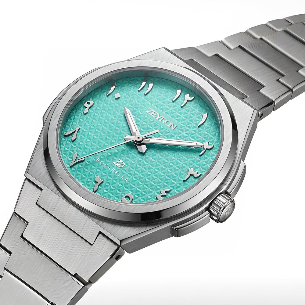 Zeyron Rosabella Eastern Numeral Aqua Soft  | ZR 2563