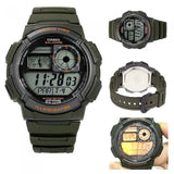 Casio World Timer Green Resin Strap Men's Watch | AE-1000W-3AVDF