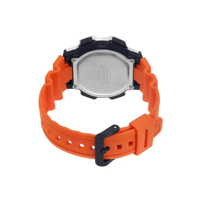 Casio World Timer Orange Resin Strap Men's Watch | AE-1000W-4BVDF