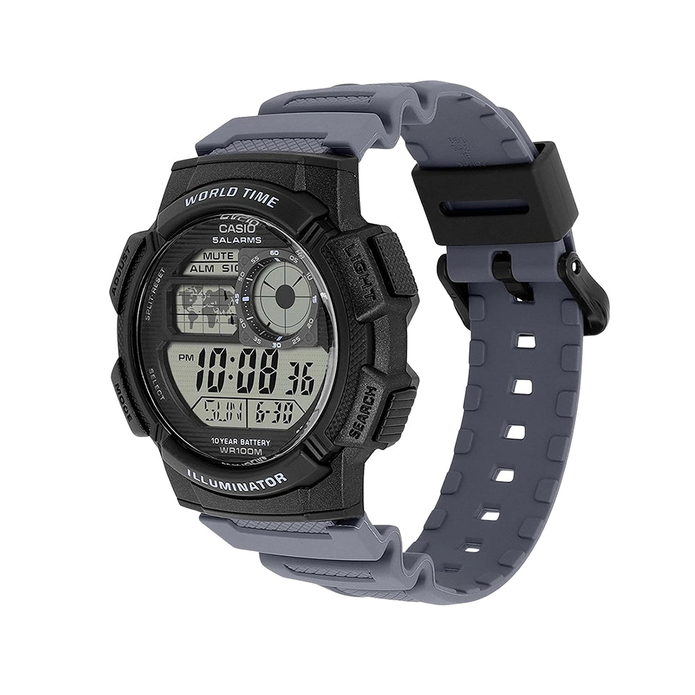 Casio Sports Digital Black Resin Watch For Men | AE-1000W-8AVDF
