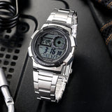 Casio World Timer Stainless Steel Strap Men's Watch | AE-1000WD-1AVDF