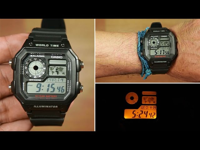 CASIO Youth World Time Men's Watch| AE-1200WH-1AVDF