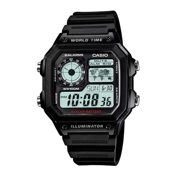 CASIO Youth World Time Men's Watch| AE-1200WH-1AVDF