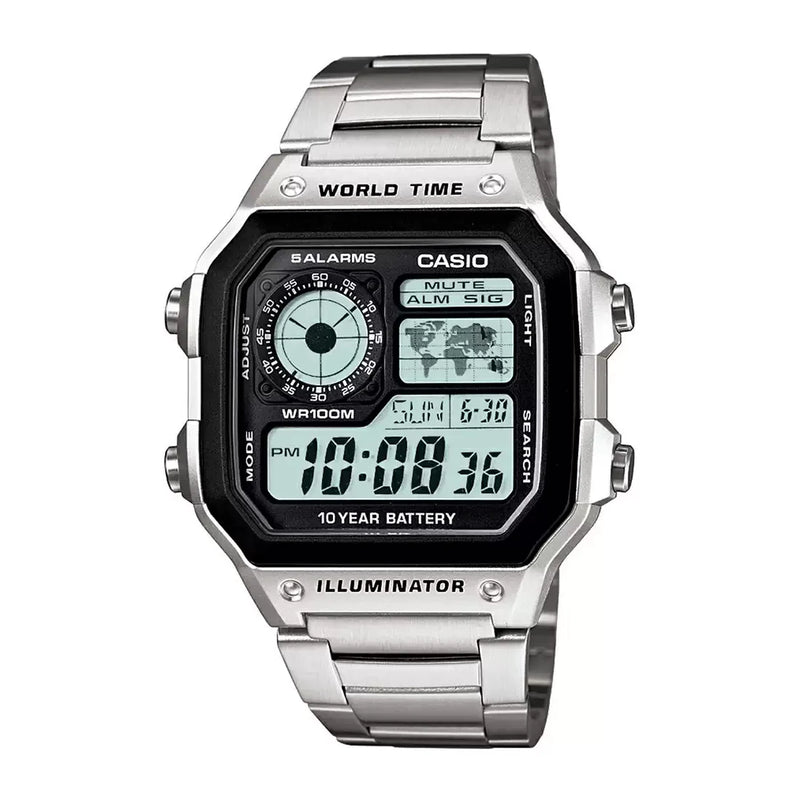 CASIO Youth World Time Men's Watch| AE 1200WHD 1AVDF
