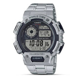 CASIO ILLUMINATOR DIGITAL SILVER STRAP WATCH | AE-1400WHD-1AVDF