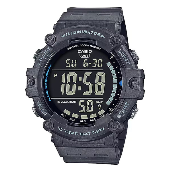 Casio "Illuminator" Black Wide Face Digital Men's Watch | AE-1500WH-8BVDF