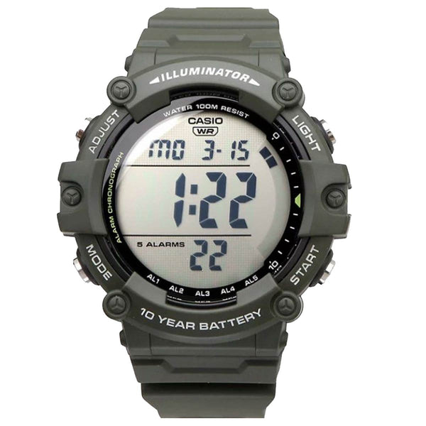 Casio "Illuminator" Extra Long Strap Digital Watch| AE-1500WHX-3AVDF