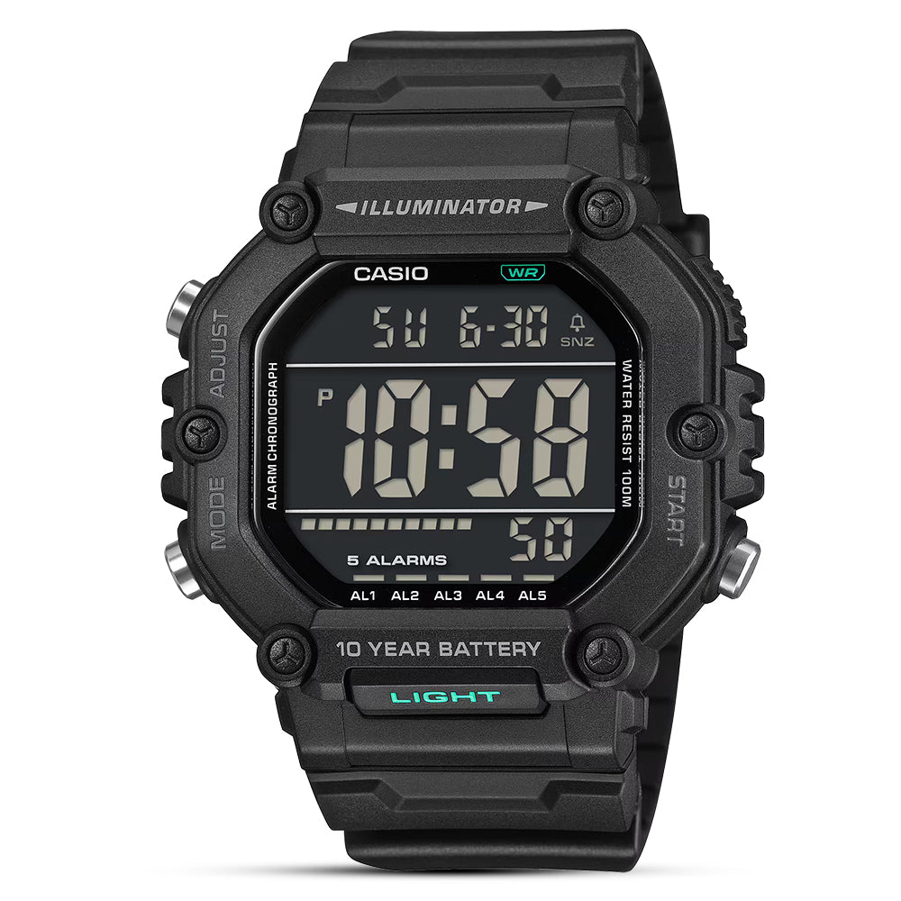 CASIO Youth Digital Black Dial Men's Watch | AE-1600HX-1BVDF