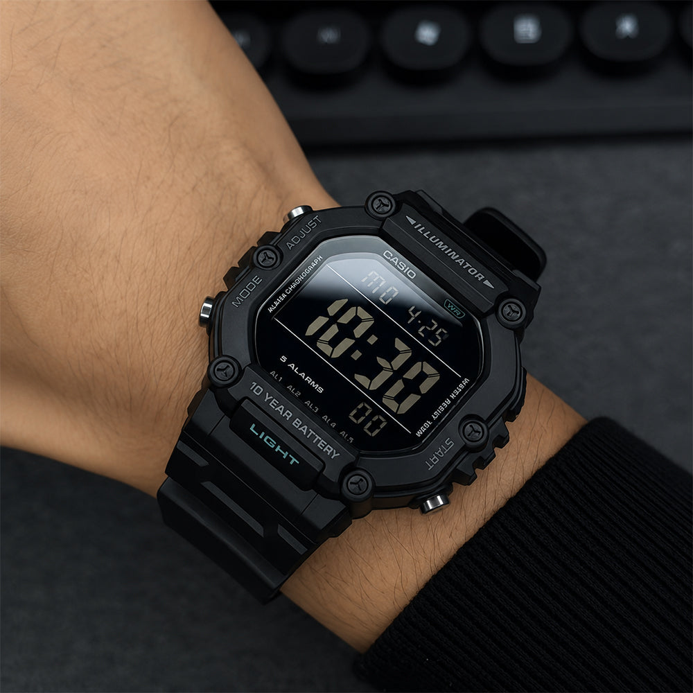 CASIO Youth Digital Black Dial Men's Watch | AE-1600HX-1BVDF