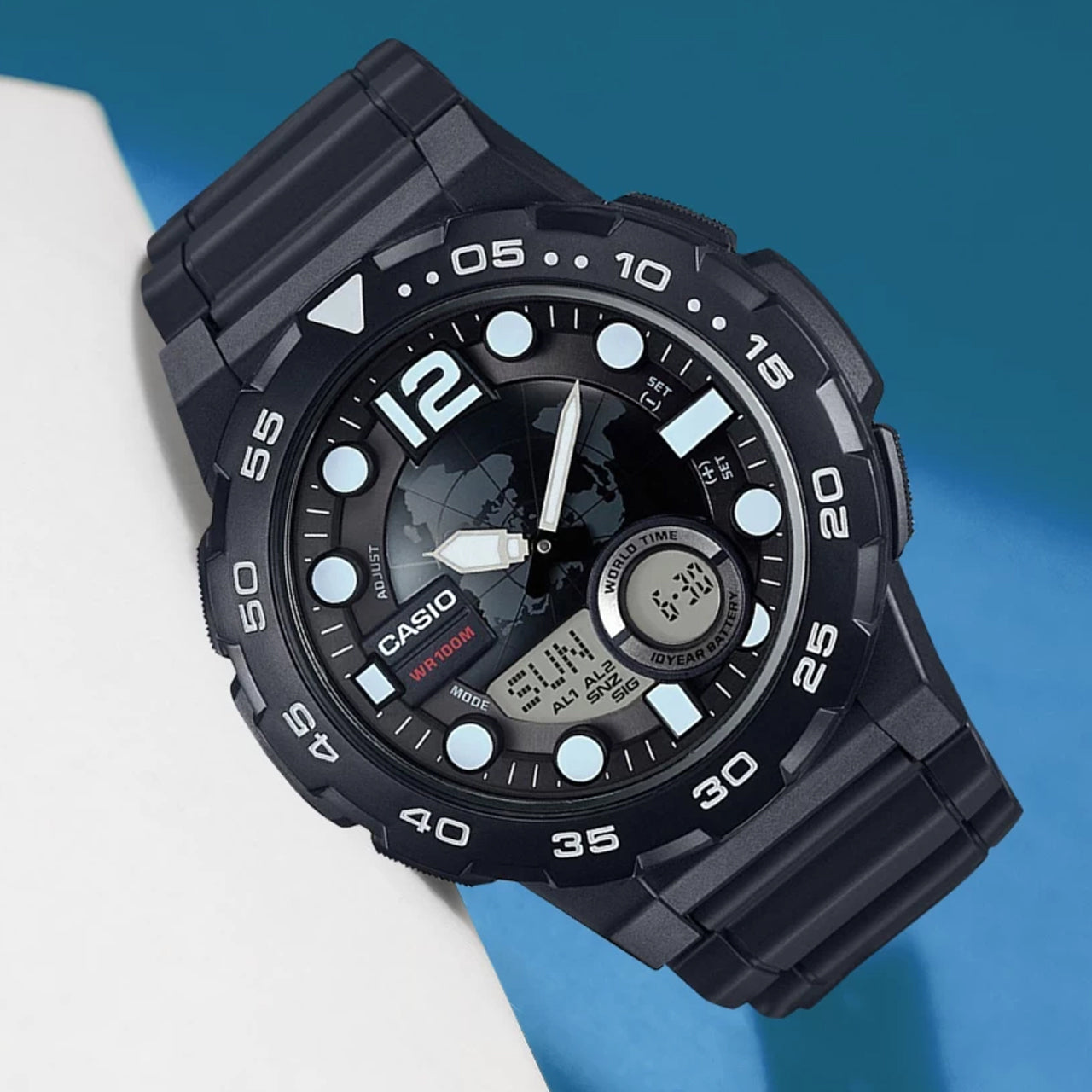 Casio AEQ-100W-1AVDF Men's Watch description image