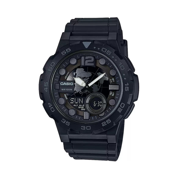 Casio Digital-Analogue Black Combination Men's Watch | AEQ-100W-1BVDF