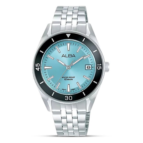 Alba Active Ice Blue Sunray Dial Ladies Watch | AG8Q25X