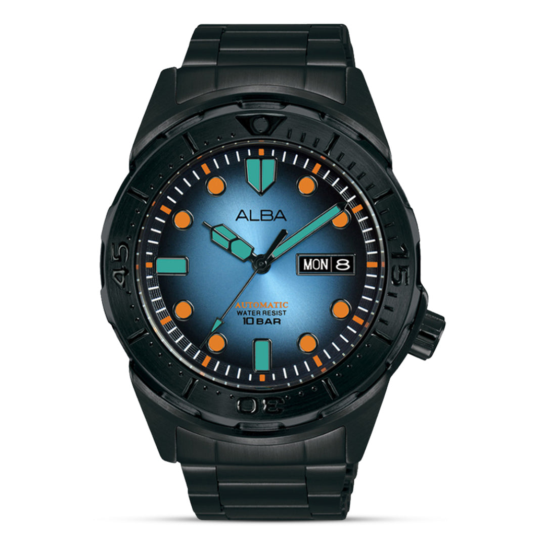 Alba Automatic Blue Black Gradation Dial Men's Watch | AL4365X
