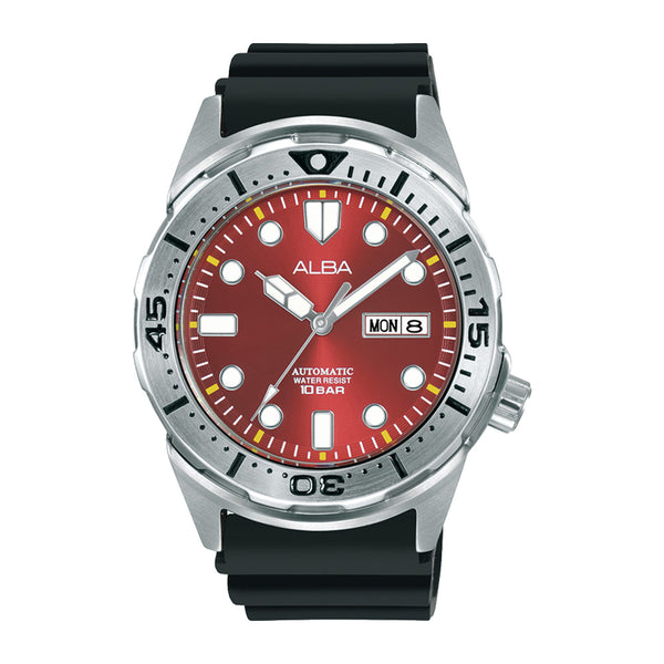Alba Red Dial Men's Automatic Watch AL4381X1
